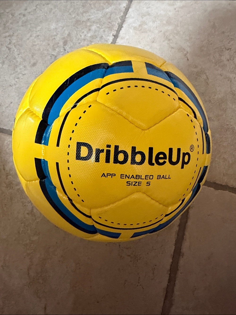 DribbleUp App-Enabled Size 5 Soccer Ball - Yellow